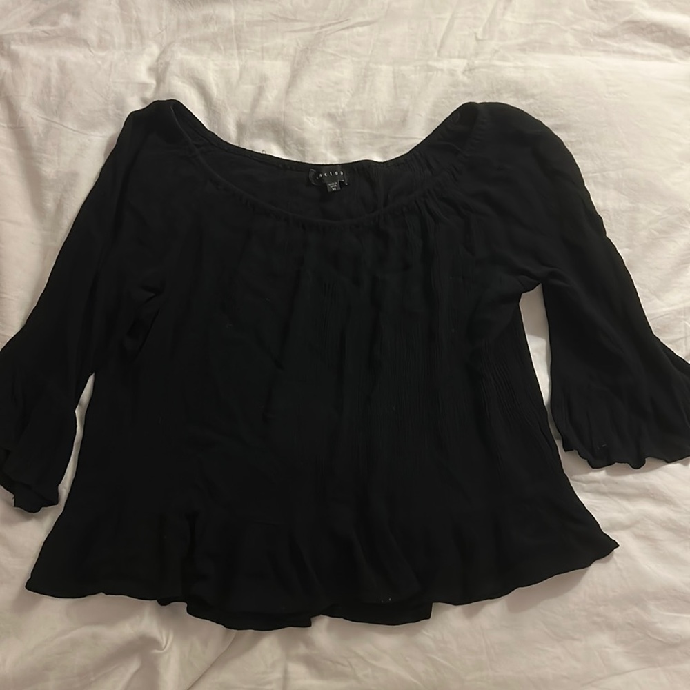 Sanctuary off the shoulder black blouse